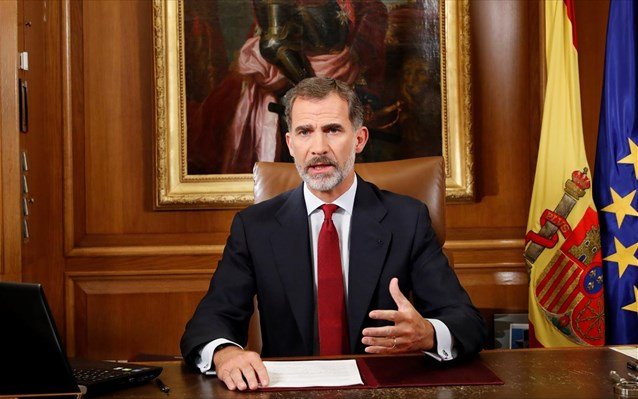 Βασιλιάς Φίλιππος: Η καταλανική κυβέρνηση έθεσε σε κίνδυνο τη σταθερότητα της Ισπανίας