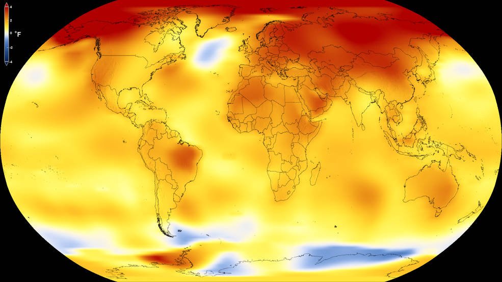 Το 2017 το δεύτερο πιο ζεστό έτος των τελευταίων ετών
