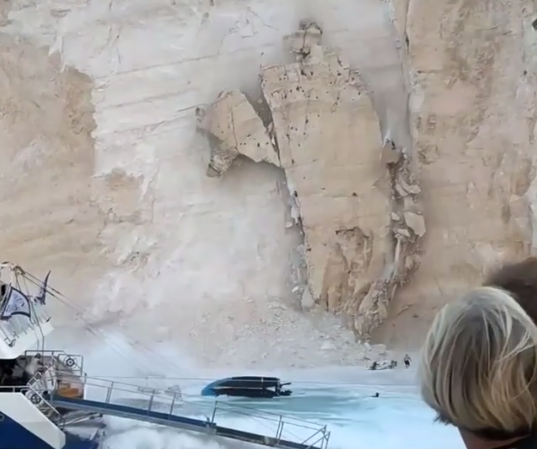(ΝΕΟ Video) Λέκκας: Στο «Ναυάγιο» κατέρρευσαν 5.000 κυβικά μέτρα βράχων!