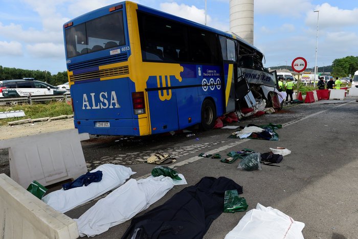Ισπανία: 5 νεκροί και δεκάδες τραυματίες σε δυστύχημα με λεωφορείο