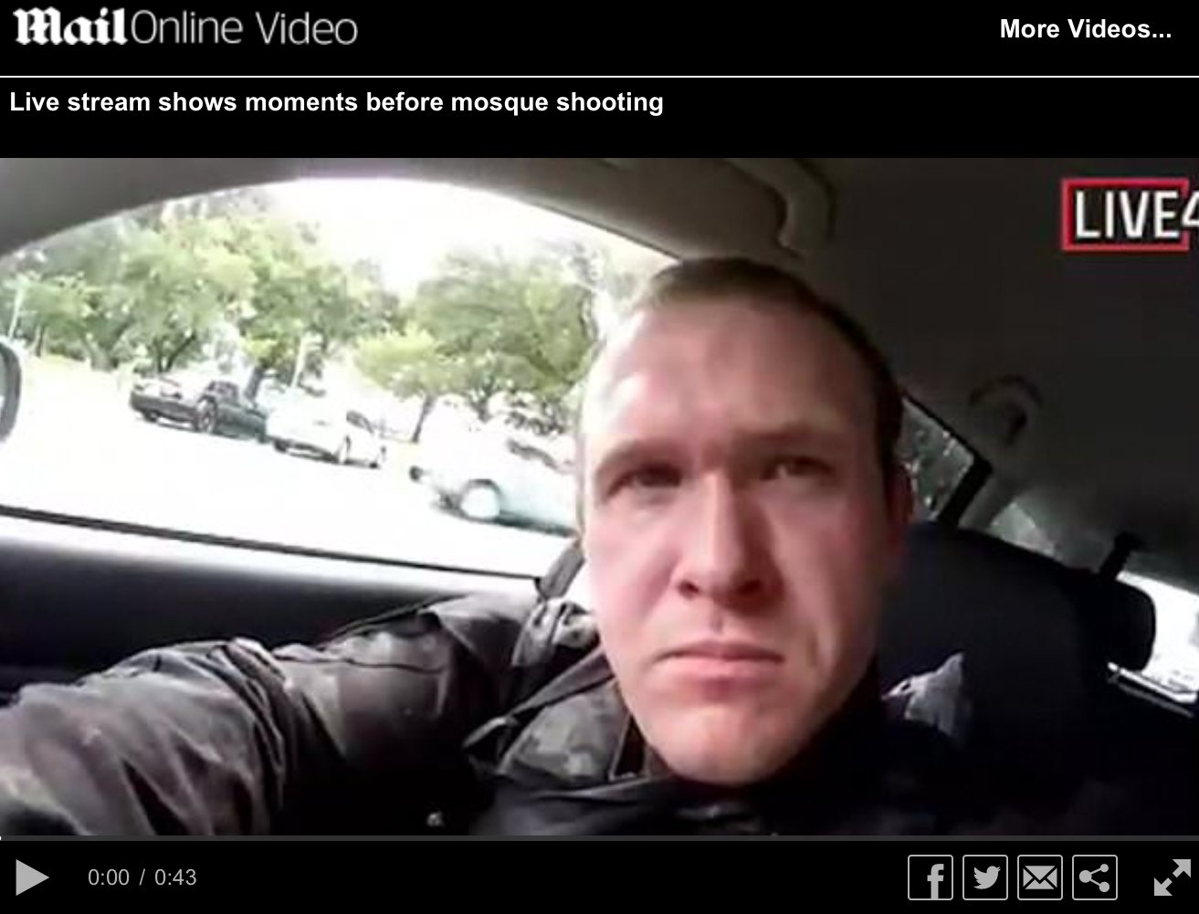 Ο δράστης μετέδωσε live μέσω Facebook το τρομοκρατικό χτύπημα στη Νέα Ζηλανδία