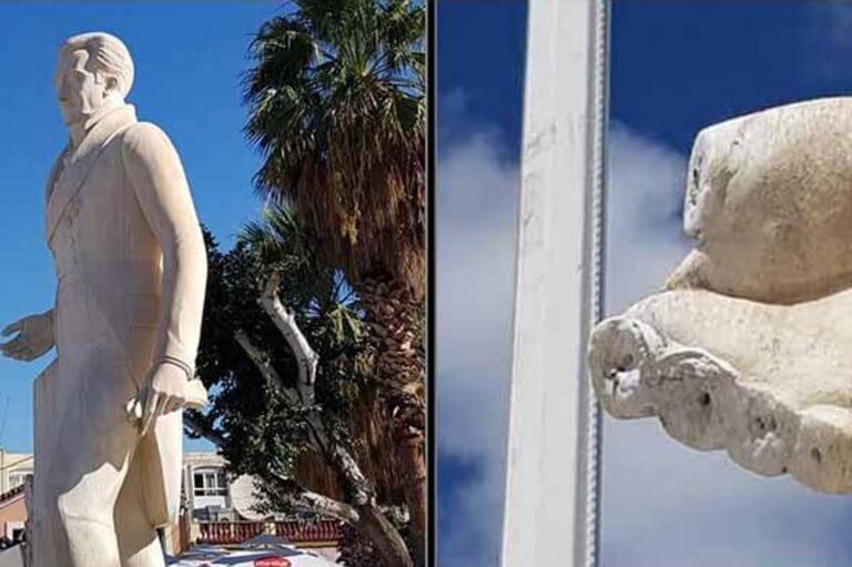 Ναύπλιο: Έκοψαν τα δάχτυλα από το άγαλμα του Καποδίστρια!