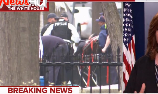 (VIDEO) Άνδρας έβαλε φωτιά στο μπουφάν του μπροστά από το Λευκό Οίκο!