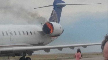 Αεροπλάνο πήρε φωτιά στο αεροδρόμιο «Ν. Καζαντζάκης»