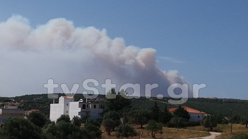 Μεγάλη φωτιά τώρα στην Εύβοια - (photo) - Εκκενώνεται και δεύτερο χωριό