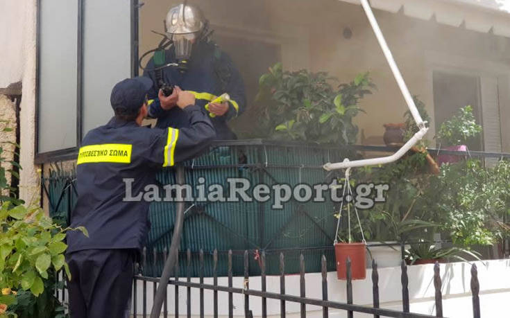 Αναστάτωση στη Λαμία: Πυρκαγιά σε διαμέρισμα από διαρροή υγραερίου