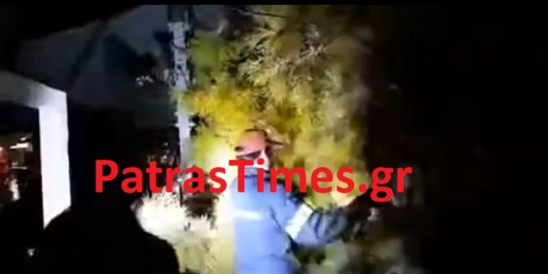 Έπεσε δέντρο στην Πάτρα - Ένας τραυματίας (Video)
