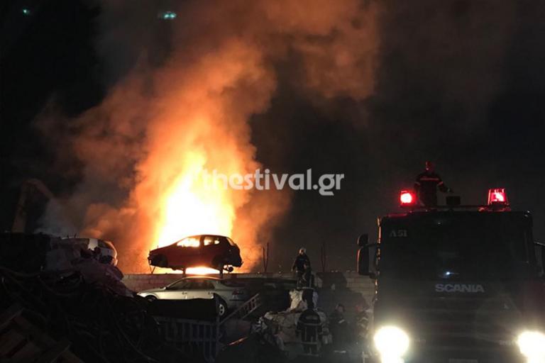 Θεσσαλονίκη: Τρόμος από μεγάλη φωτιά σε εργοστάσιο