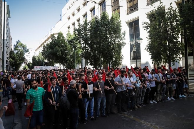 Σε εξέλιξη η φοιτητική πορεία σε Αθήνα
