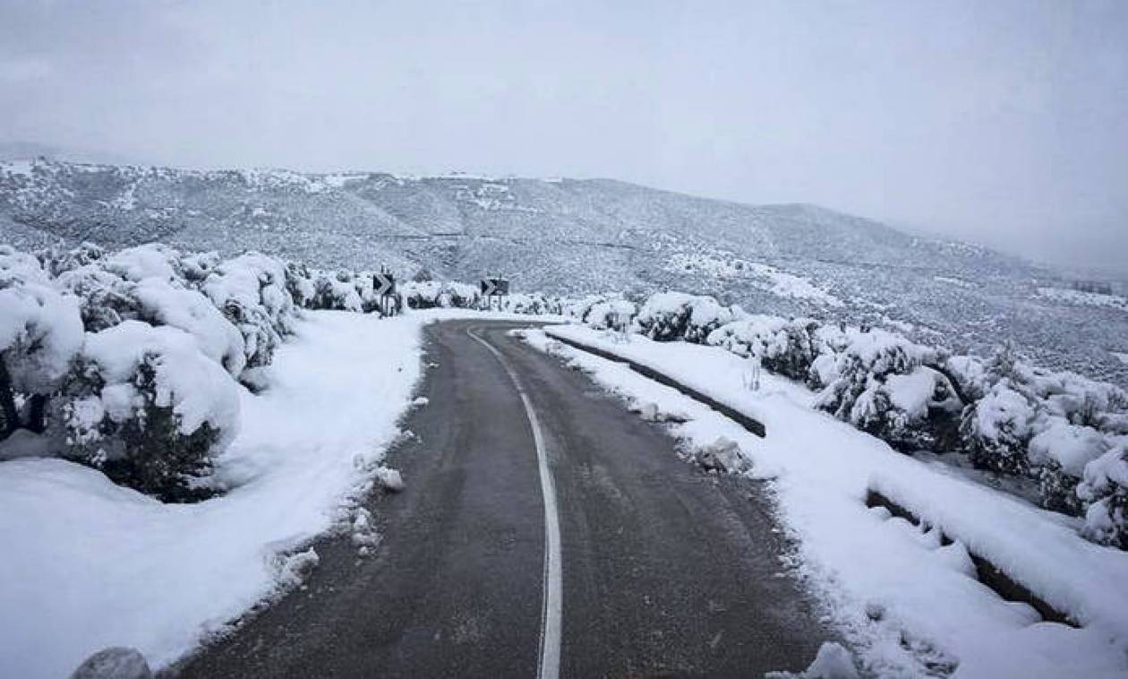 Το 12% της χερσαίας έκτασης της Ελλάδας καλύπτεται με χιόνι, σύμφωνα με το meteo του Αστεροσκοπείου