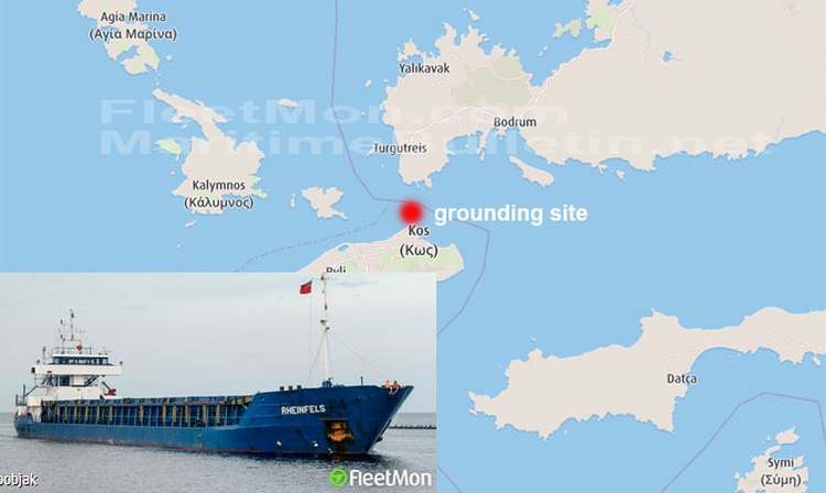 Κως: Αποκολλήθηκε το φορτηγό πλοίο Von Perle