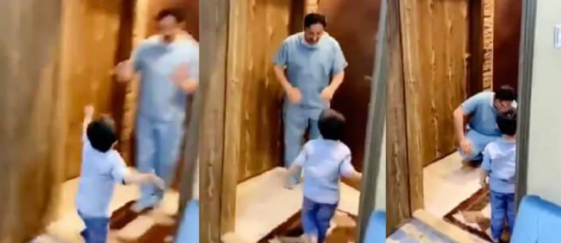 Κορωνοϊός: Σπαρακτικό βίντεο με γιατρό να γυρίζει σπίτι του και να μην μπορεί να αγκαλιάσει τον γιο του