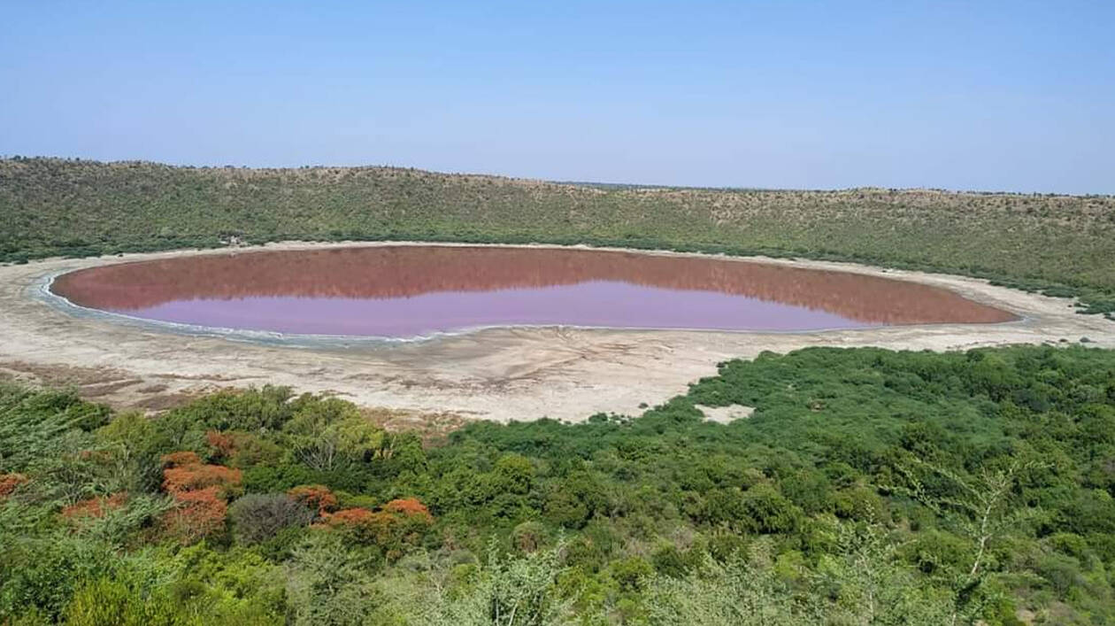 Λίμνη 50.000 χρόνων στην Ινδία που έγινε ροζ μέσα σε μια ημέρα
