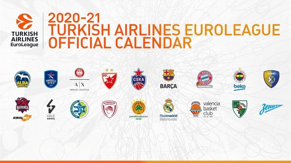 Όλο το πρόγραμμα της σεζόν της EuroLeague 2020/21