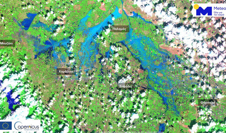 Νομός Καρδίτσας: Πάνω από 210.000 στρέμματα οι πλημμυρισμένες εκτάσεις -Ψυχρότερο κατά τρεις βαθμούς το Ιόνιο