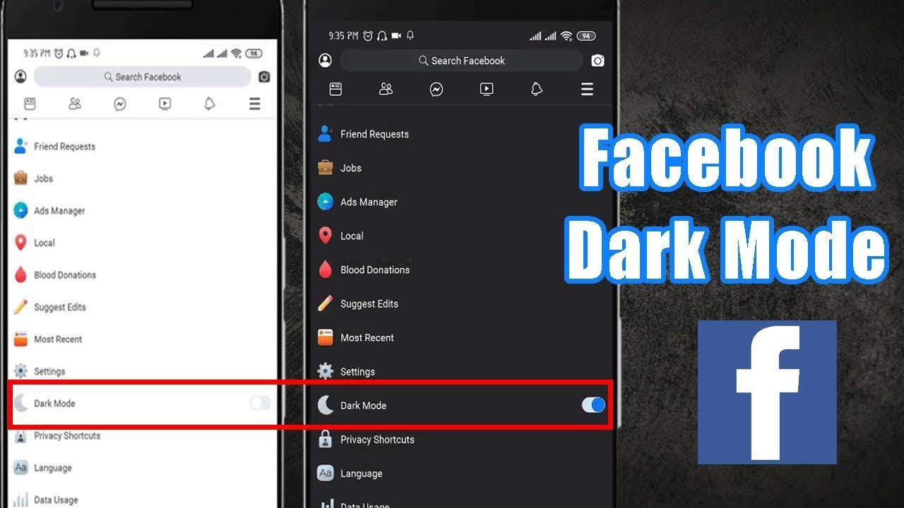 Facebook - Instagram: Πώς λειτουργεί το dark mode στο κινητό σας