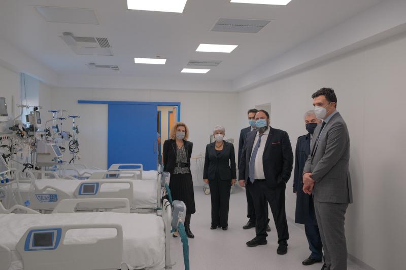 Β. Κικίλιας: Εγκαινίασε 12 νέες κλίνες ΜΕΘ στο Γενικό Κρατικό Νοσοκομείο της Νίκαιας