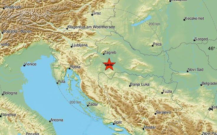 Σεισμός 6,3 Ρίχτερ στην Κροατία