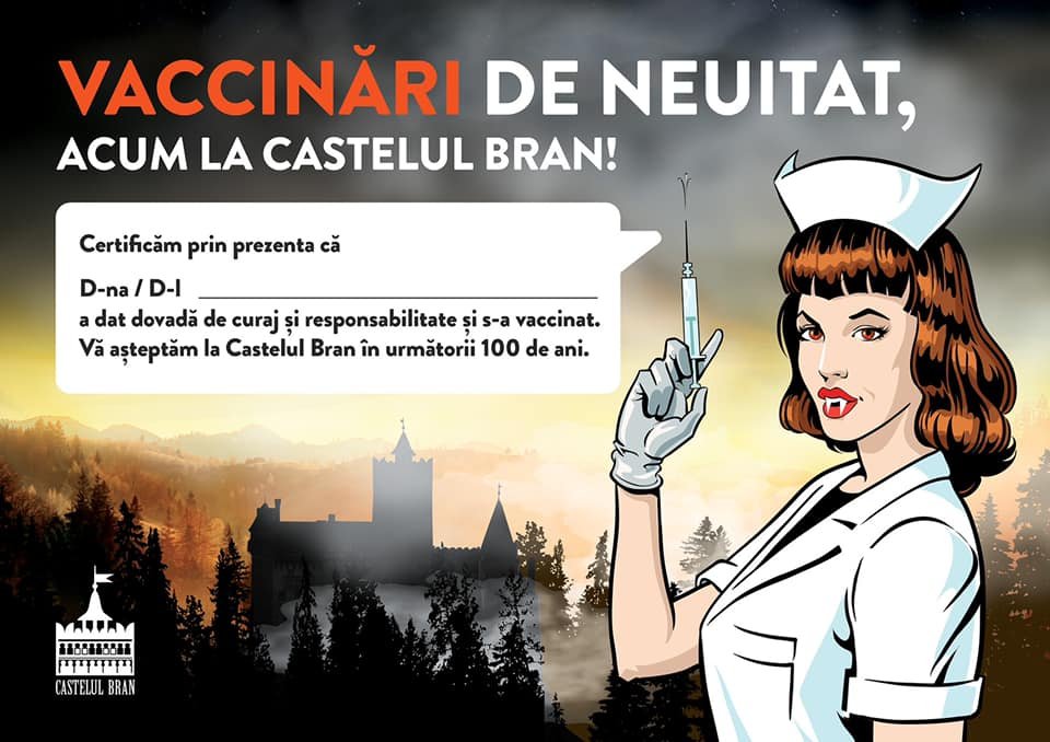 Ρουμανία: Εμβολιασμός στο κάστρο του Δράκουλα