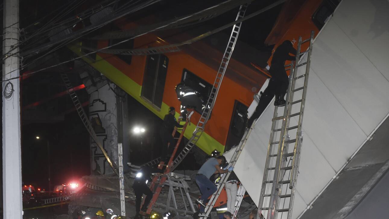 Μεξικό: Γέφυρα του Μετρό κατέρρευσε πάνω σε δρόμο – 15 νεκροί