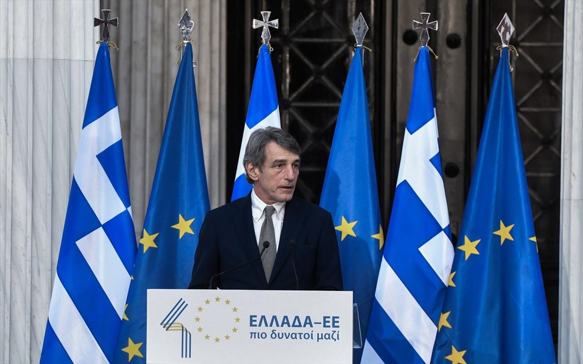 Ντ. Σασόλι: Η ένταξη της Ελλάδας στην ΕΕ έθεσε τη δημοκρατική διάσταση στην καρδιά της Ευρώπης