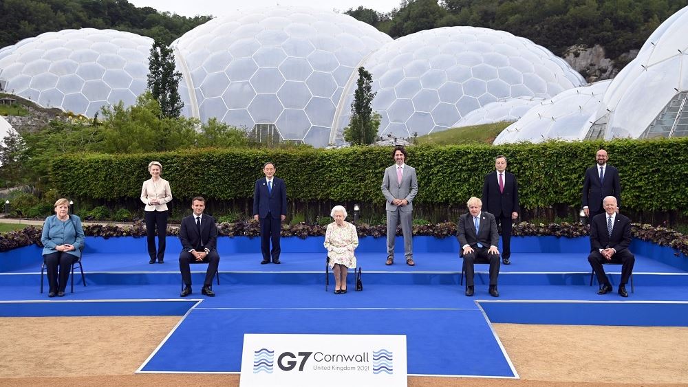 Η δεξίωση που παρέθεσε η βασίλισσα Ελισάβετ  στους ηγέτες της G7