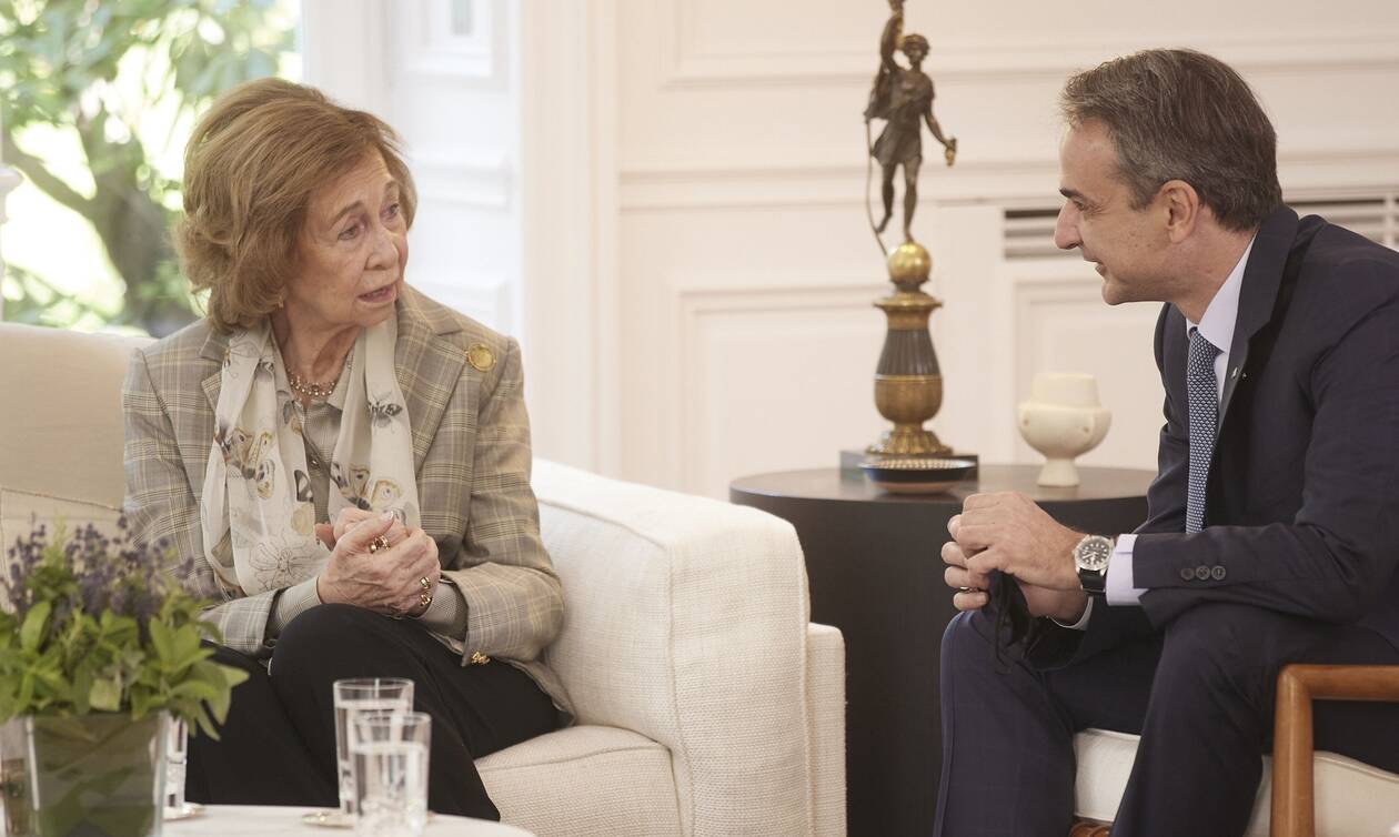 Συνάντηση Κ. Μητσοτάκη με την Βασίλισσα της Ισπανίας Σοφία (Βίντεο)