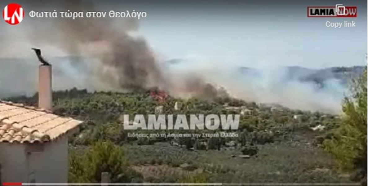 Φωτιά ΤΩΡΑ στην Φθιώτιδα: Εντολή εκκένωσης στο Θεολόγο (Βίντεο)