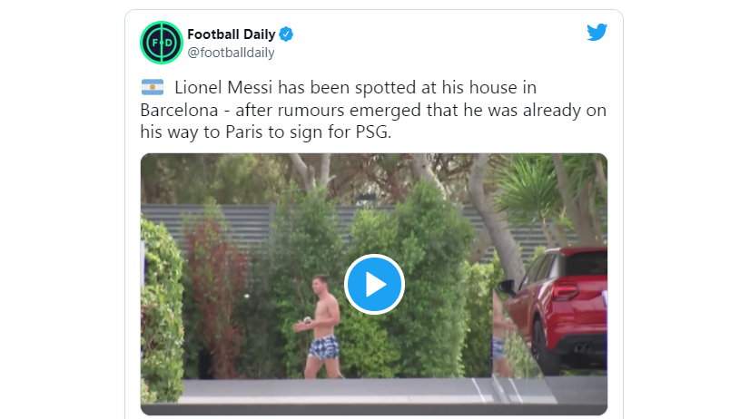 Λιονέλ Μέσι: Τον περιμένουν στο Παρίσι, αλλά... κάνει μπάνιο στη πισίνα του (Βίντεο)