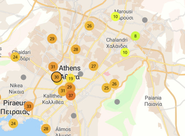 Εθνικό Αστεροσκοπείο Αθηνών: Μείνετε στα σπίτια σας στην Αττική - Live η ποιότητα του αέρα στην περιοχή σας