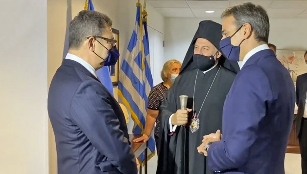 Συνάντηση Κ. Μητσοτάκη με τον Αρχιεπίσκοπο Αμερικής Ελπιδοφόρο: «Προέχει η άρρηκτη σχέση της Ελλάδας με την Αρχιεπισκοπή Αμερικής»