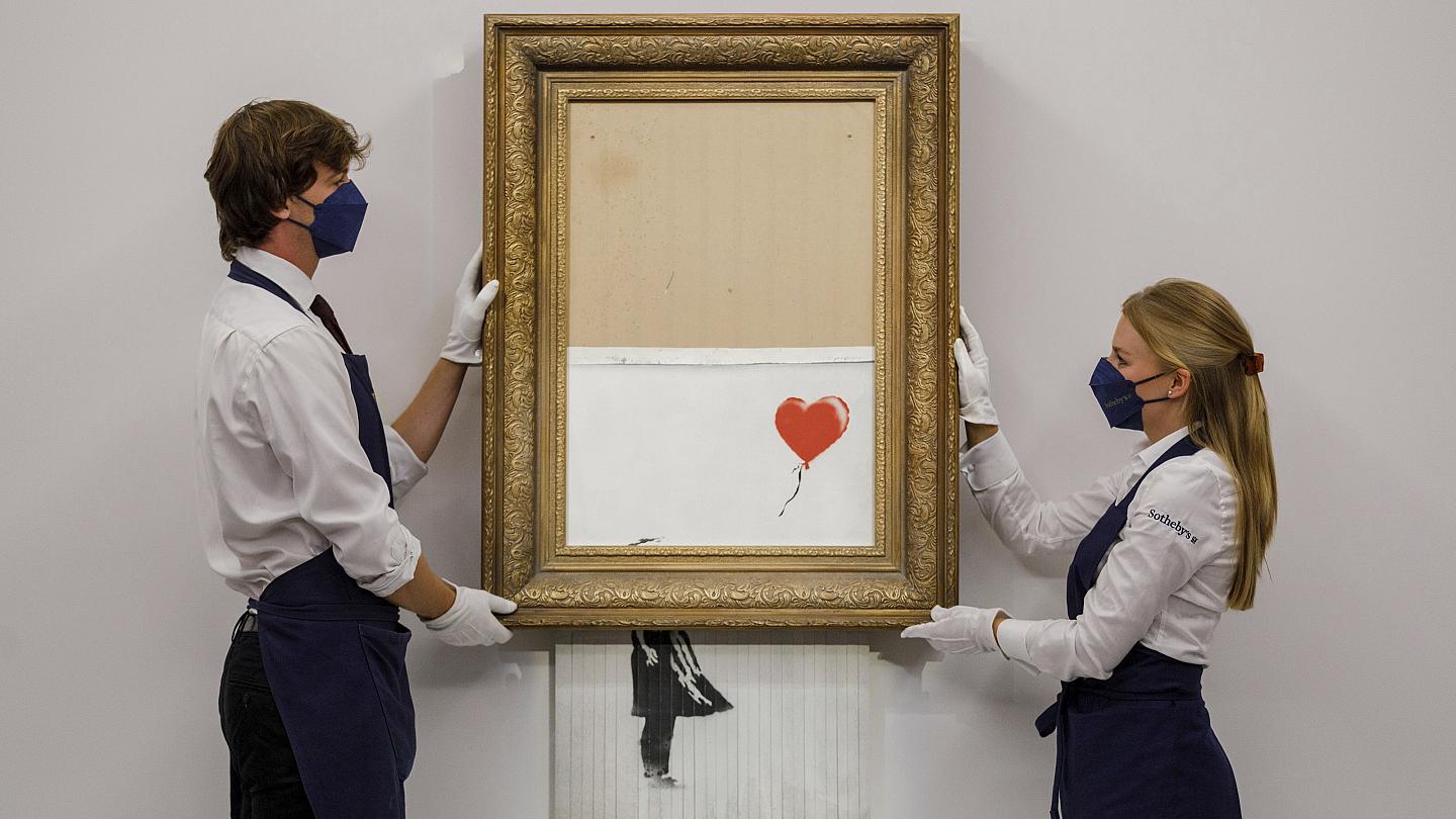 Μισοτεμαχισμένο έργο του Banksy πουλήθηκε στην 20πλάσια τιμή από την αρχική του
