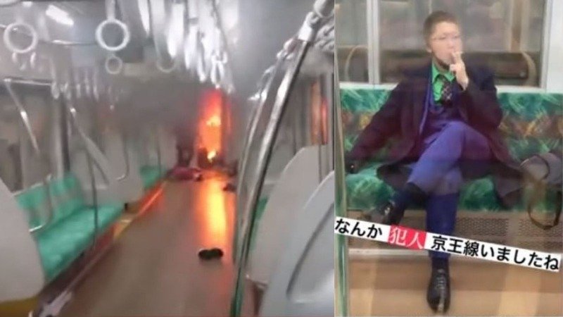 Τόκιο: Ντυμένος «Τζόκερ» ο δράστης της επίθεσης στο τρένο (Βίντεο)