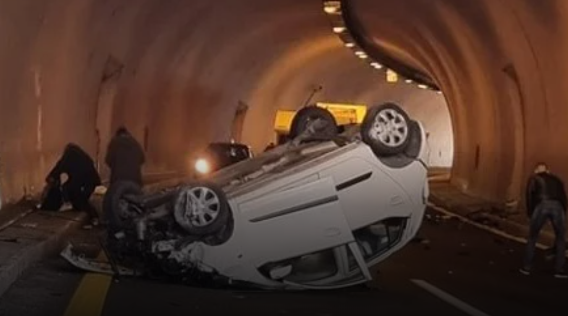 Τρομακτικό τροχαίο στην Εγνατία: Τούμπαρε ΙΧ μέσα σε τούνελ!