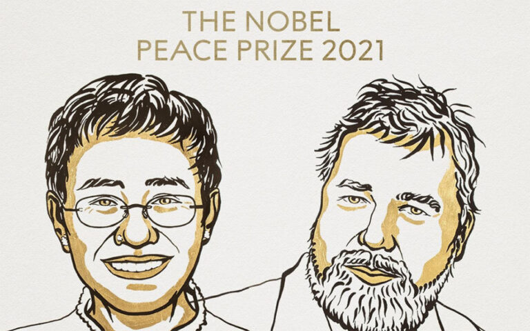 Νόμπελ Ειρήνης 2021: Μαρία Ρέσσα και Ντμίτρι Μουράτοφ οι νικητές