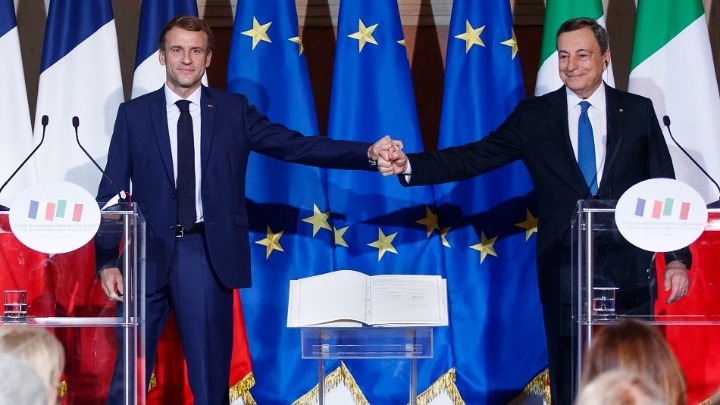 Ιταλογαλλική Συνθήκη με έμφαση στην ανάγκη ευρωπαϊκής άμυνας και αναθεώρησης του Συμφώνου Σταθερότητας