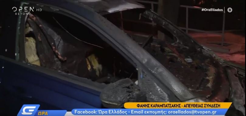 Εμπρησμός οχημάτων στη Μονή Πετράκη – Καταστράφηκαν ολοσχερώς δύο ΙΧ