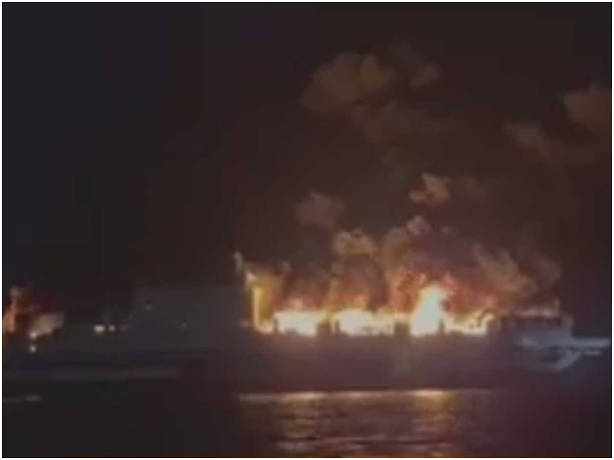 Πυρκαγιά στο Euroferry Olympia: Δέκα, από τους διασωθέντες επιβάτες του πλοίου μεταφέρθηκαν στο Γενικό Νοσοκομείο Κέρκυρας