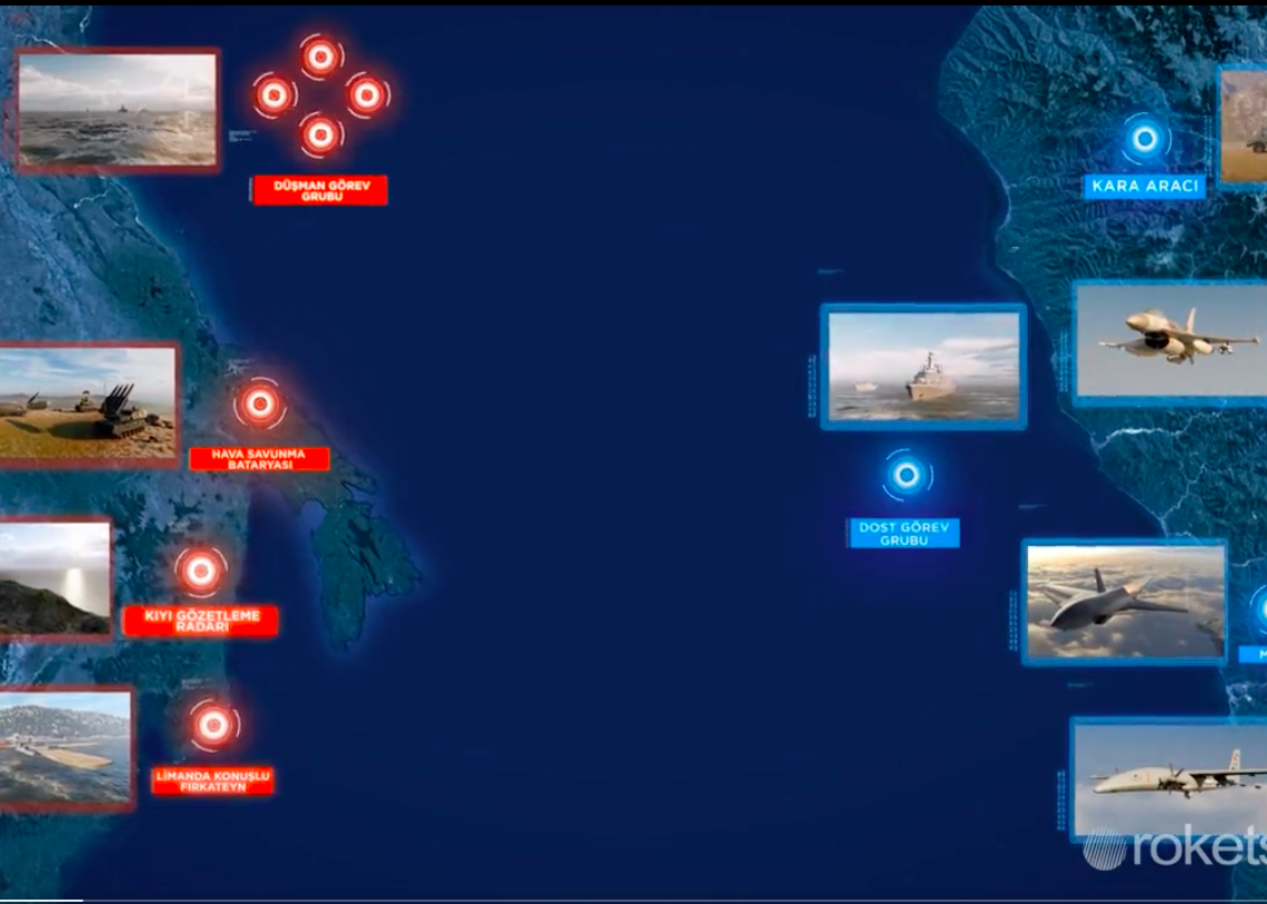 Η Τουρκία παρουσίασε το νέο της πύραυλο με βίντεο προσομοίωσης που στοχεύει… ελληνικό νησί