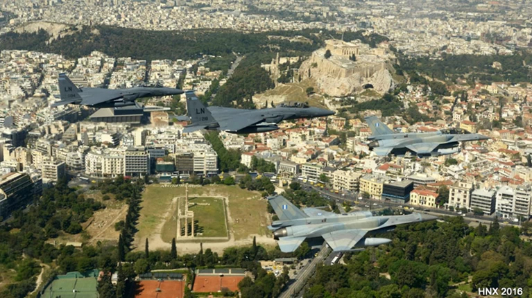 «Ηνίοχος 2022»: Μαχητικά αεροσκάφη πάνω από την Ακρόπολη το μεσημέρι της Τρίτης