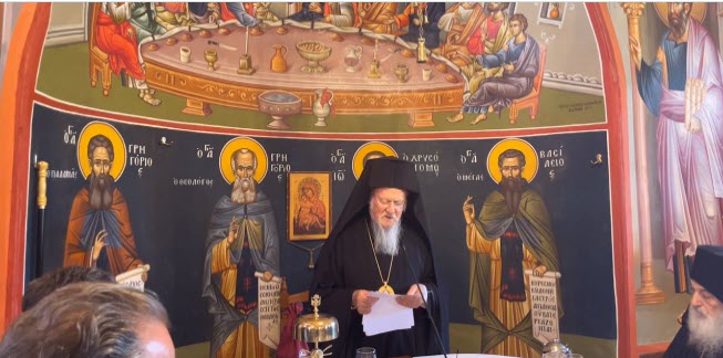Άγιο Όρος - Μονή Καρακάλλου: Οι μοναχοί δεν είναι υπεράνω, ή παρά, αλλά εντός της εκκλησίας, υπογράμμισε ο Οικουμενικός Πατριάρχης