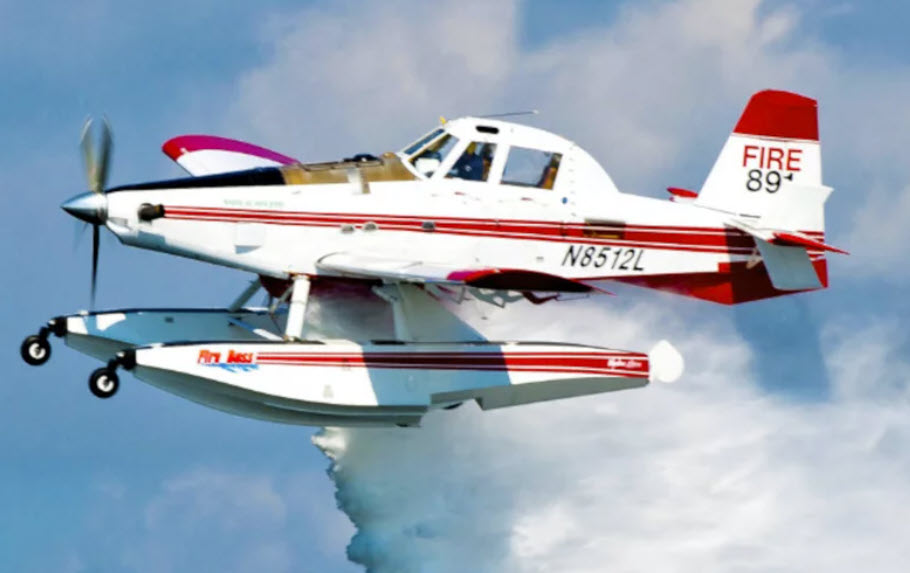 Αναγκαστική προσθαλάσσωση πυροσβεστικού αεροσκάφους λόγω βλάβης- Καλά στην υγεία τους οι πιλότοι
