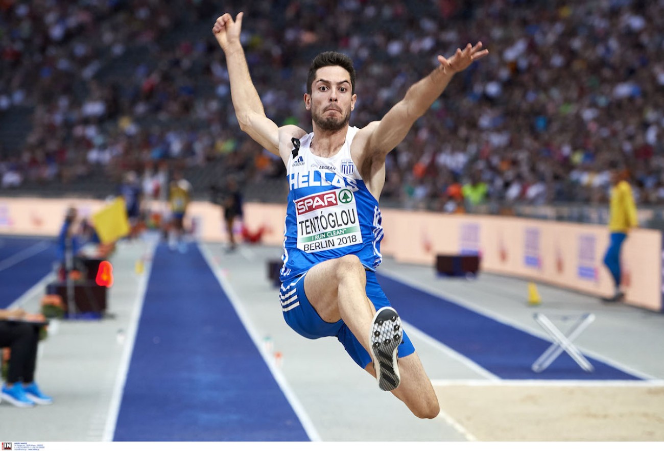 Πρωταθλητής Ελλάδας με 8,32μ. ο  χρυσός Ολυμπιονίκης στο άλμα εις μήκος Τεντόγλου