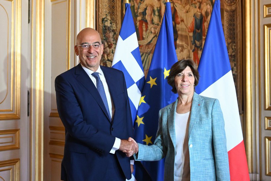 Κατρίν Κολονά: H Γαλλία είναι απολύτως αλληλέγγυα έναντι οποιασδήποτε απόπειρας επιβουλής της ελληνικής κυριαρχίας