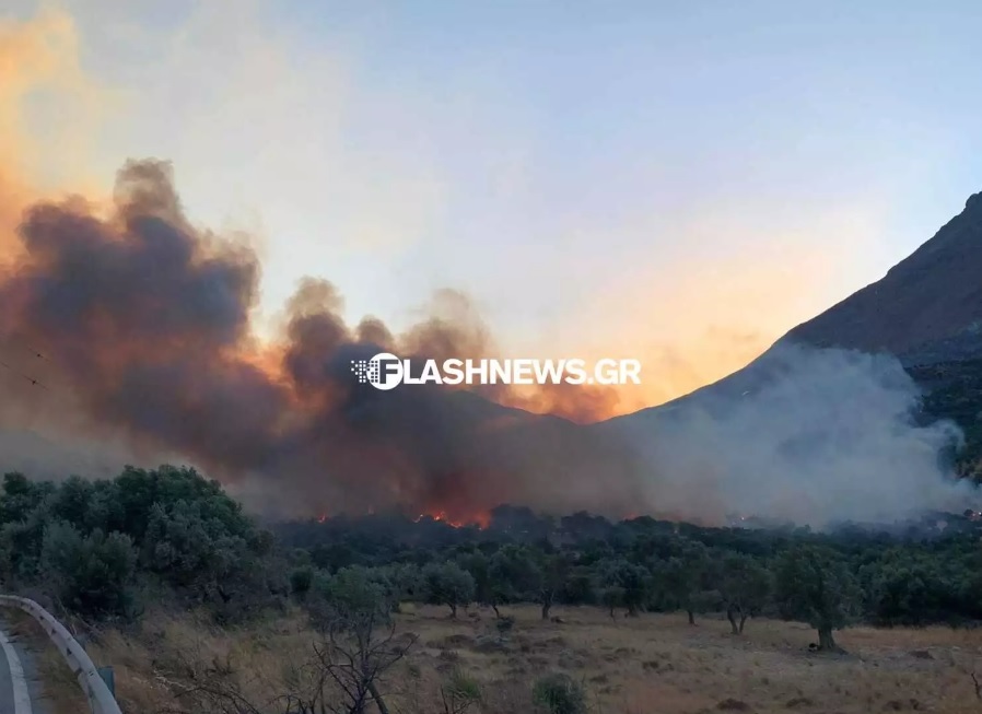Μάχη με τις αναζωπυρώσεις στο Ρέθυμνο -Νέα μέτωπα πυρκαγιών σε Κυνουρία, Αχαΐα, Αργολίδα, Ναυπακτία