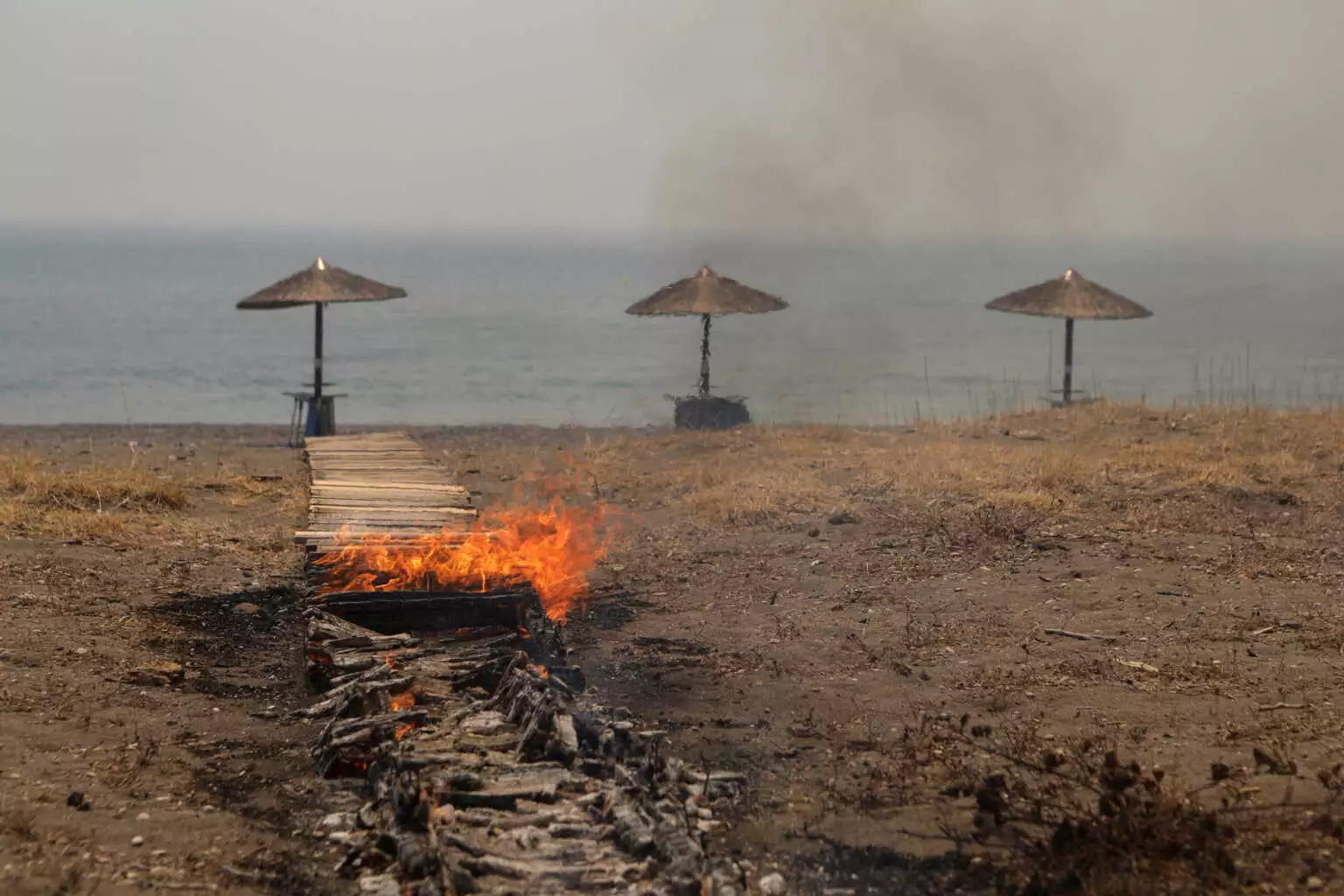 Έκαψε τα πάντα η φωτιά στη Λέσβο: Έσβησε στην Θάλασσα - Κάηκαν σπίτια και επιχειρήσεις – Δραματικές επιχειρήσεις απεγκλωβισμού