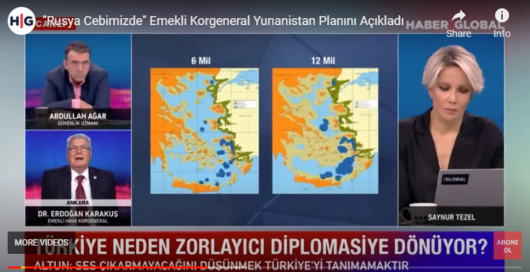 Τούρκος αναλυτής προτείνει να κηρυχθεί τουρκικός όλος ο εναέριος χώρος πάνω από την "γαλάζια πατρίδα"