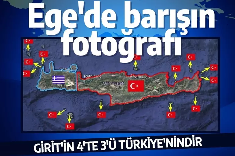 Νέα Τουρκική πρόκληση: Μόνο τα  Χανιά είναι Ελληνικά! Η υπόλοιπη Κρήτη είναι τουρκική!