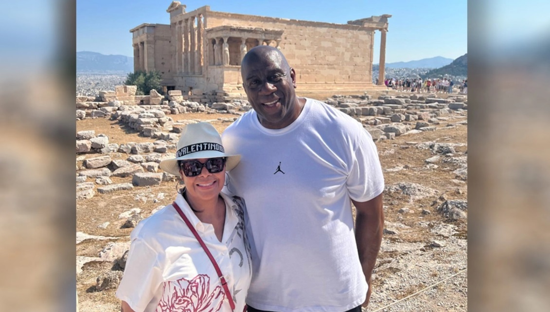«Μαγεμένος» με την Ελλάδα ο θρύλος του ΝΒΑ, Μάτζικ Τζόνσον - Δείτε φωτογραφίες