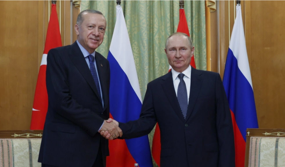 Πούτιν σε Ερντογάν: Η Ευρώπη να ευγνωμονεί την Τουρκία για το φυσικό αέριο